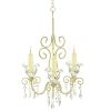 Accent Plus Shabby Chic Scroll Candle Chandelier