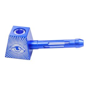 Fashion Simple Aluminum Alloy Pyramid Pipe (Color: Blue)