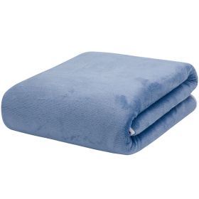 Large Cotton Absorbent Quick Drying Lint Resistant Towel (Option: Blue Grey-70x140cm)