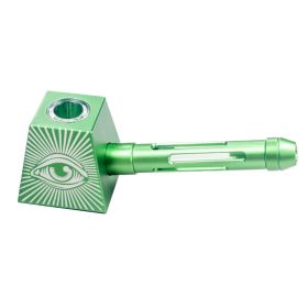 Fashion Simple Aluminum Alloy Pyramid Pipe (Color: Green)