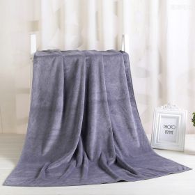 Large Cotton Absorbent Quick Drying Lint Resistant Towel (Option: Grey extra thick-90x190cm)