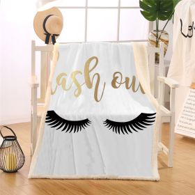 Thickened Double-layer Eye  Digital Printed Airable Cover Square Blanket (Option: 1-150 ï¿½ï¿½ 130cm)