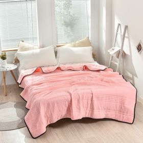 Pure Color Washed Air Conditioner Summer Cooling Thin Single Double Washable Quilt (Option: Jade-100x150cm)