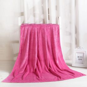 Large Cotton Absorbent Quick Drying Lint Resistant Towel (Option: Pink extra thick-80x190cm)