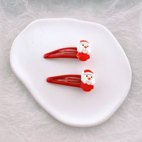 Children's Fashion Simple Christmas Hair Clip (Option: 31 Red BB Clip Beard Old Man)