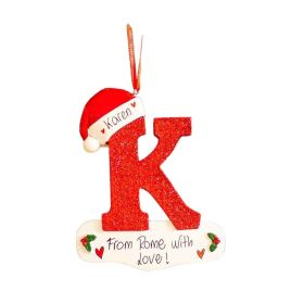 26 English Letters Car Pendant Christmas Tree (Option: 11 Models)