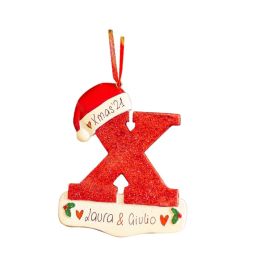 26 English Letters Car Pendant Christmas Tree (Option: 24 Models)