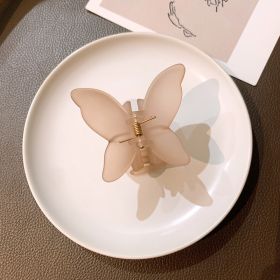 Women's Fashion Temperament Butterfly Shape Grabbing Clip (Option: 6 Coffee)