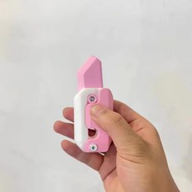 3D Gravity Push Radish Knife Modeling Toy (Option: Pink White)