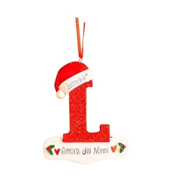 26 English Letters Car Pendant Christmas Tree (Option: 12 Models)