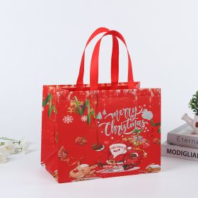 Large Capacity Portable Folding Christmas Handbag (Option: A11 Bronzing Style-1PCS)