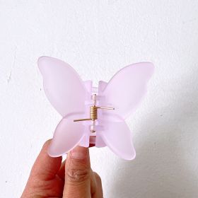 Women's Fashion Temperament Butterfly Shape Grabbing Clip (Option: 3 Purple)