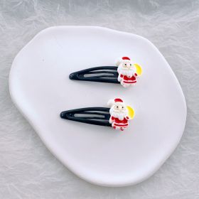 Children's Fashion Simple Christmas Hair Clip (Option: 37 Black BB Clip Carrier)