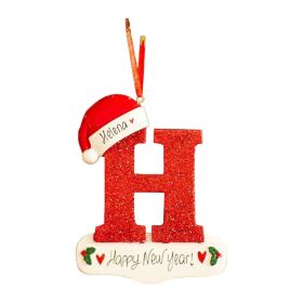 26 English Letters Car Pendant Christmas Tree (Option: 8 Models)