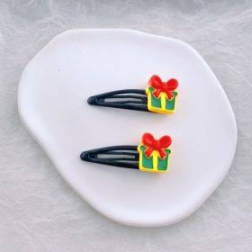 Children's Fashion Simple Christmas Hair Clip (Option: 41 Black B Clip Gift)