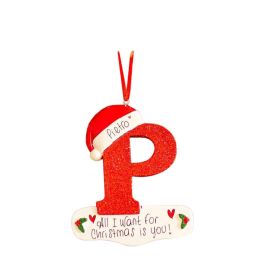 26 English Letters Car Pendant Christmas Tree (Option: 16 Models)