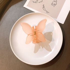 Women's Fashion Temperament Butterfly Shape Grabbing Clip (Option: 2 Orange)