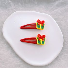 Children's Fashion Simple Christmas Hair Clip (Option: 27 Red BB Clip Gift)