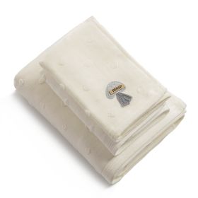 Home Daily Use Cotton Towel Square Gift Set (Color: White)