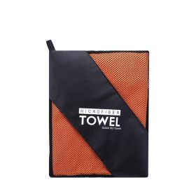 Microfiber Double Fleece Sports Quick Drying Towel (Option: Orange-50X120cm)