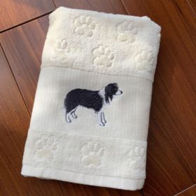 Dog Embroidery Water Absorbing Wash Towel (Option: 14 Style-62x40cm)