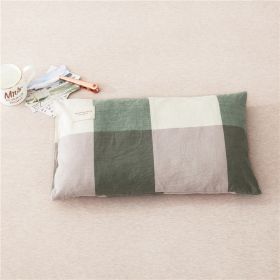 Pillowcase Young Children's Pillow (Option: Light Coffee Green-30cmX50cm Pillowcase 2)